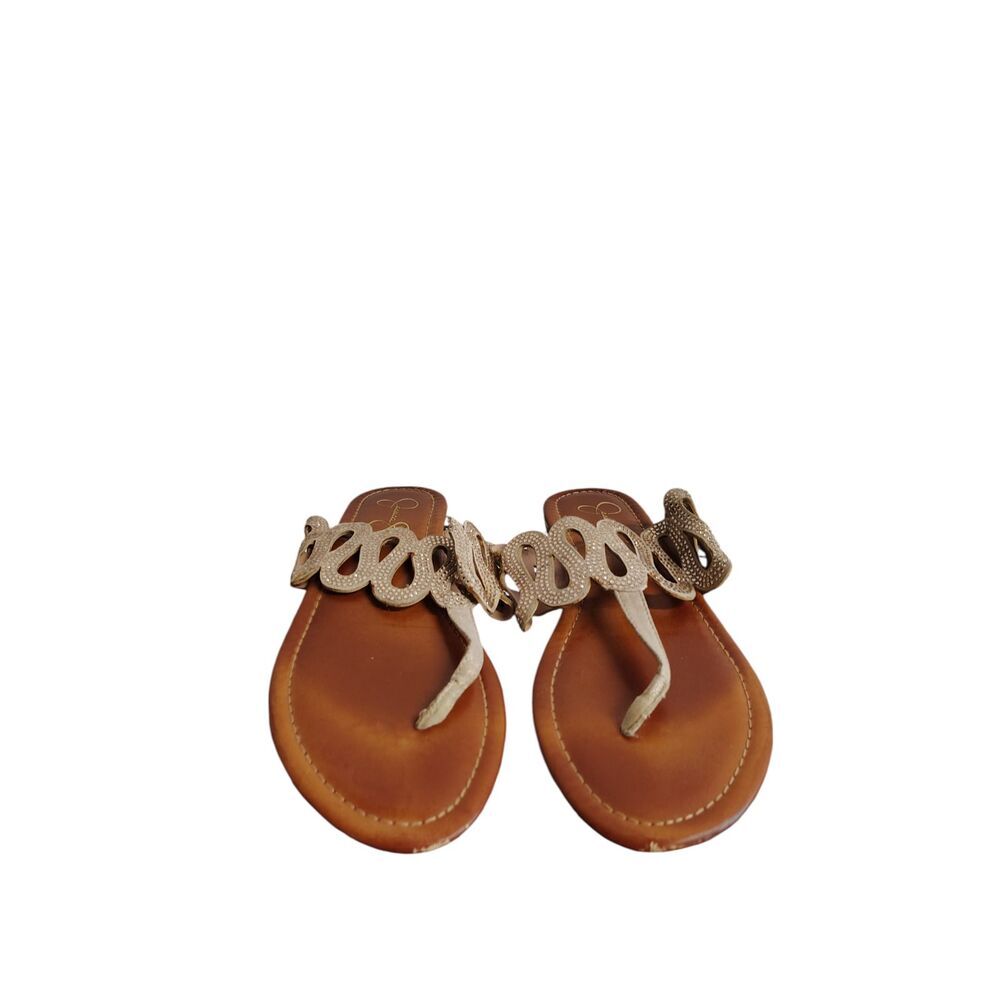 Jessica Simpson Bria Rhinestone Slide Sandals Size 9